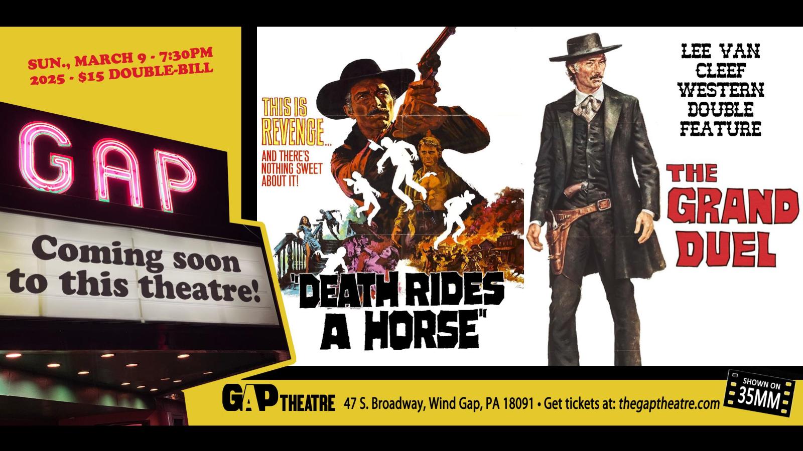 Lee Van Cleef Western Double Feature: DEATH RIDES A HORSE (1967) and THE GRAND DUEL (1972)