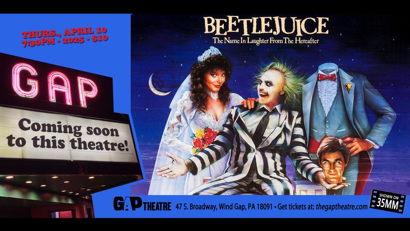 BEETLEJUICE (1988) in 35mm