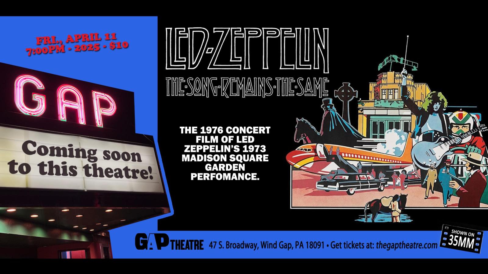LED ZEPPELIN - THE SONG REMAINS THE SAME (1976) on 35mm