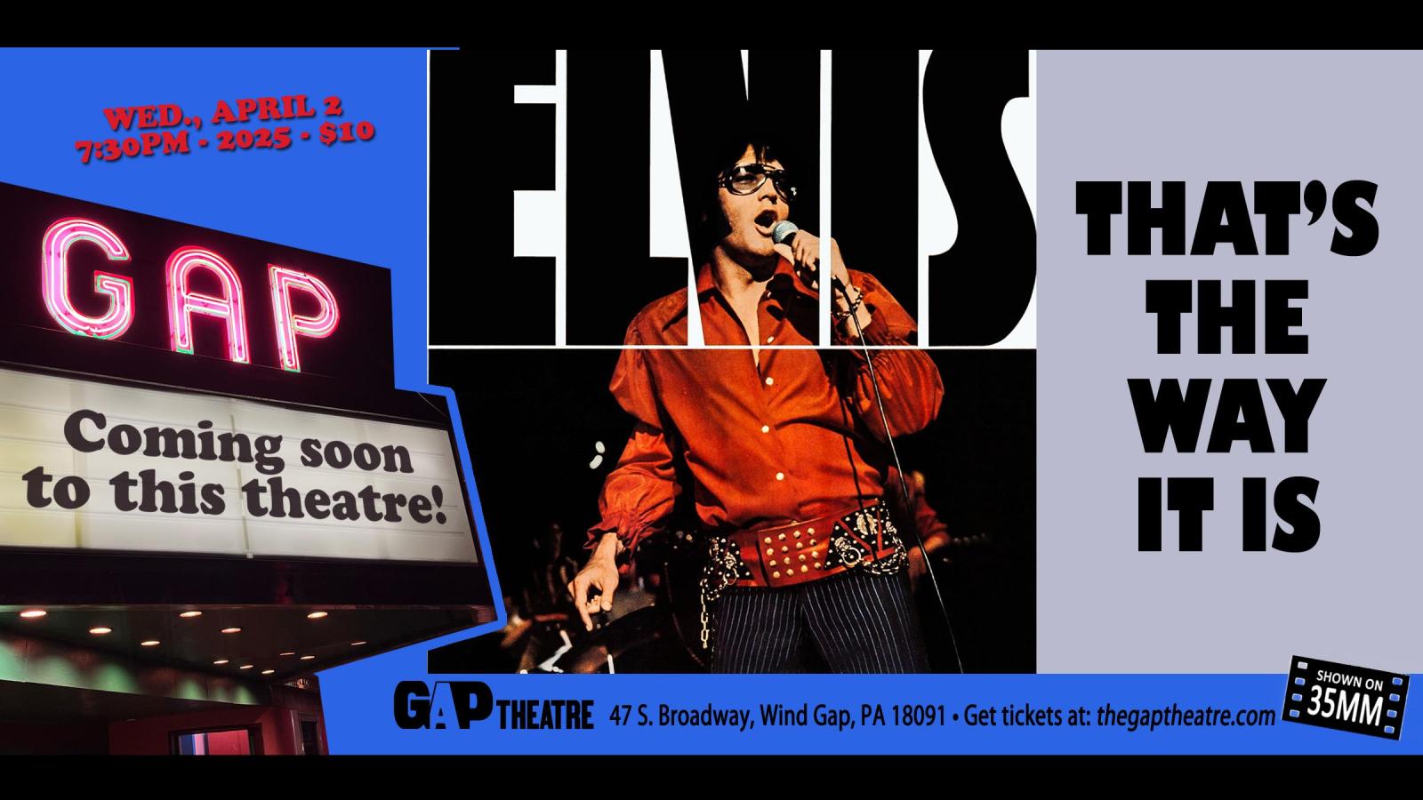 ELVIS: THAT’S THE WAY IT IS (1970) on 35mm
