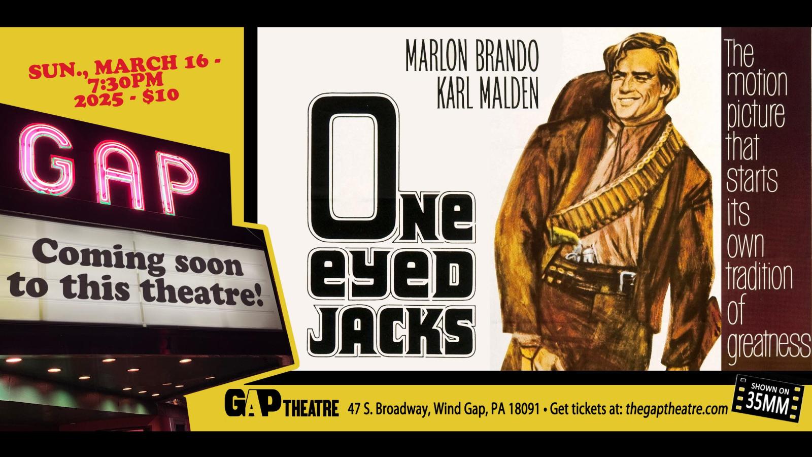 MARLON BRANDO’S ONE EYED JACKS (1961) in Technicolor and 35mm