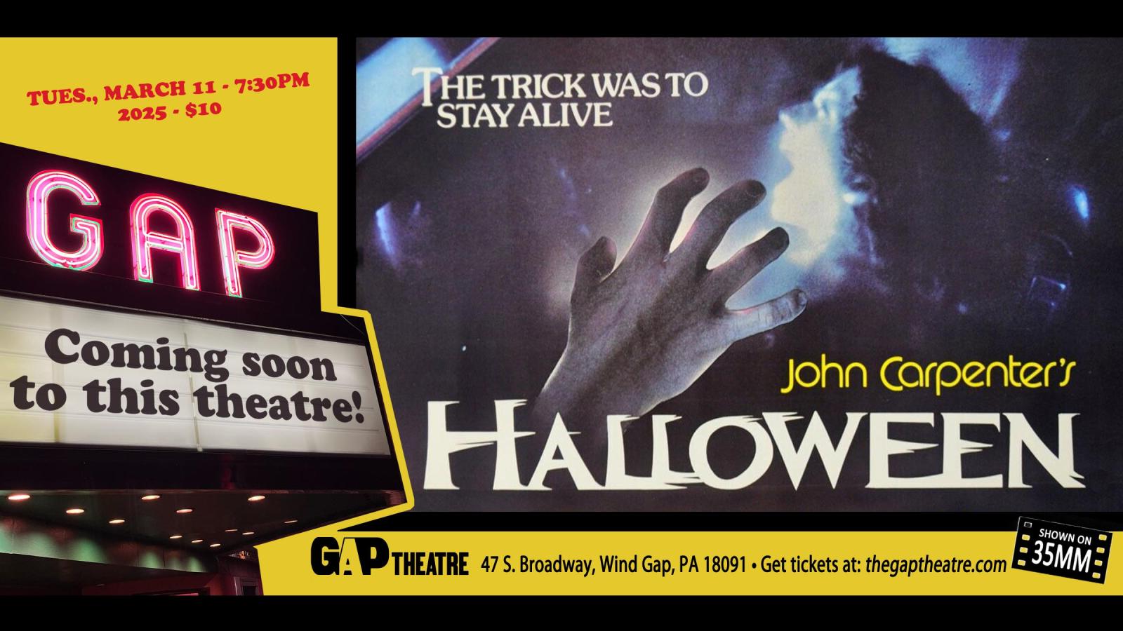 JOHN CARPENTER SPOTLIGHT: HALLOWEEN (1978) on 35mm