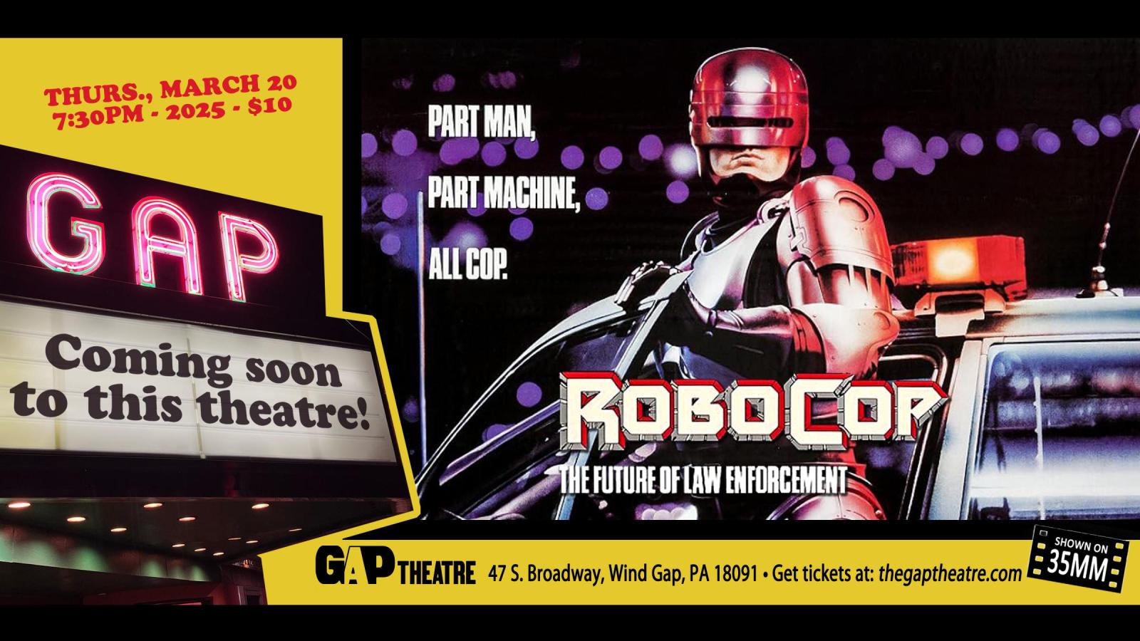 Paul Verhoeven’s ROBOCOP (1987) in 35mm