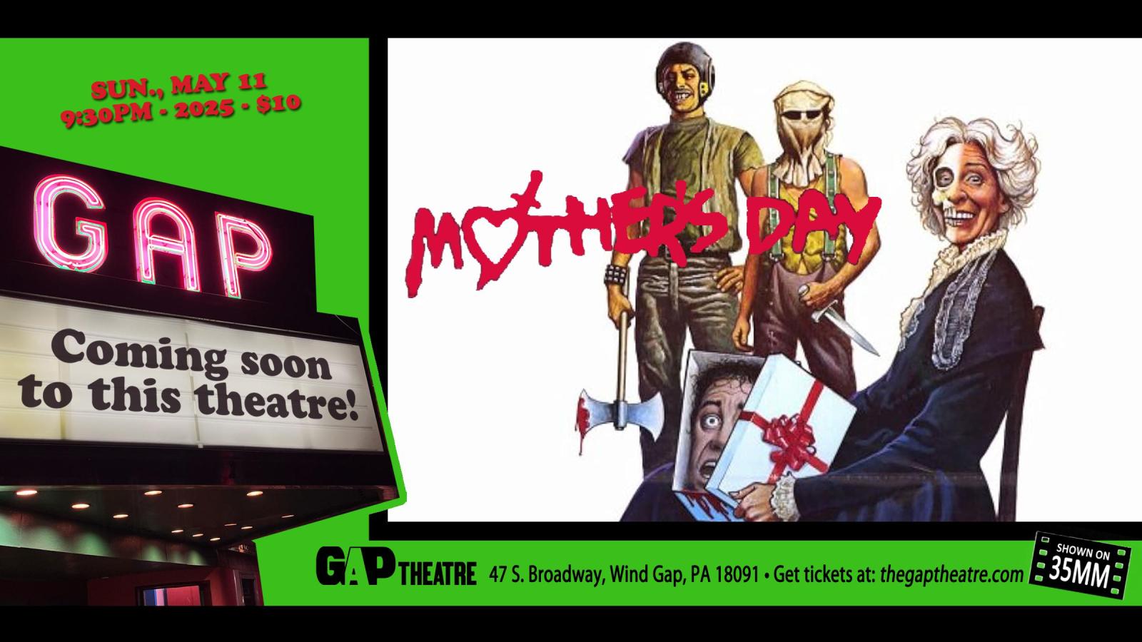 MOTHER’S DAY (1980) on 35mm on Mother’s Day