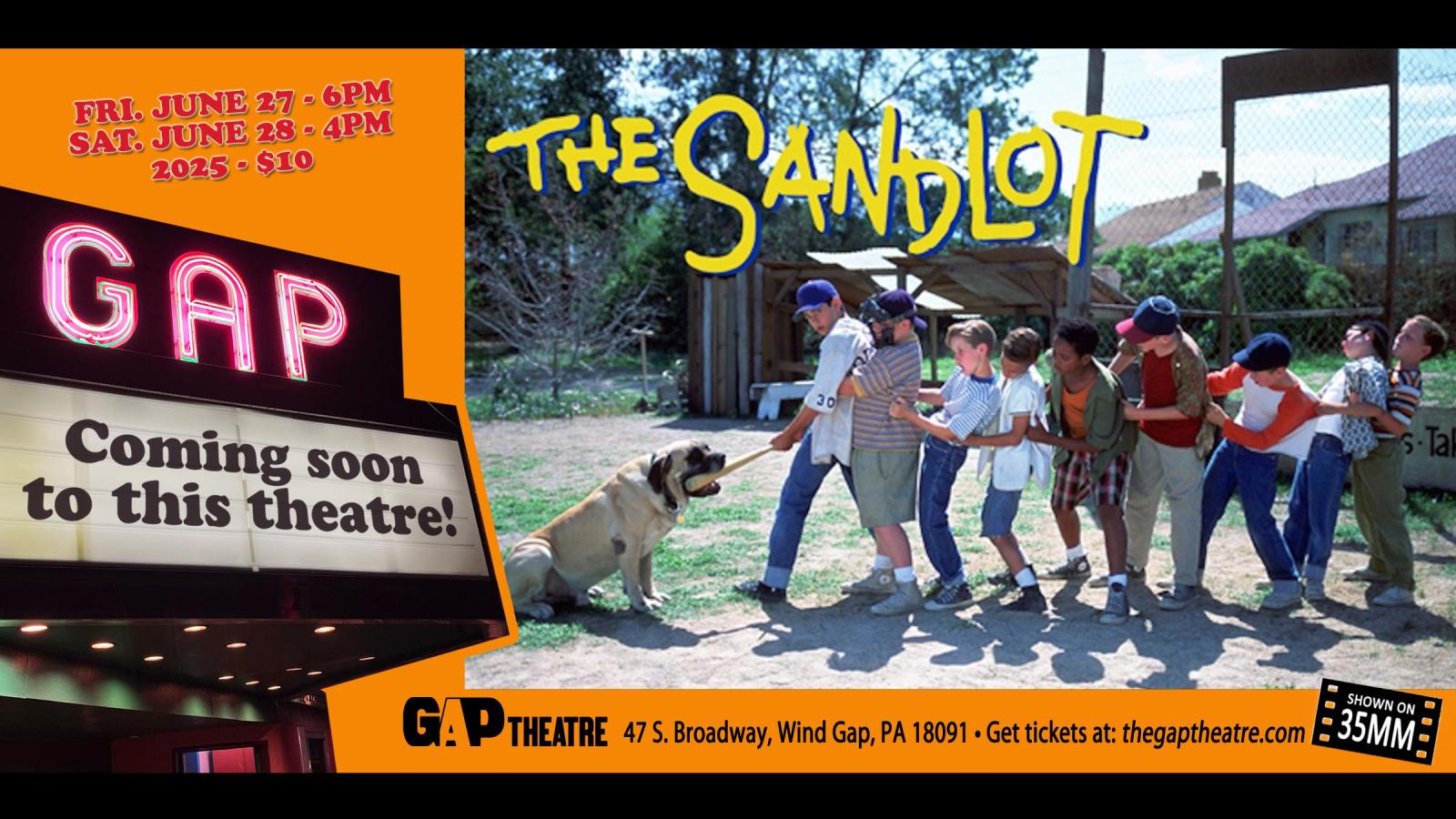 FAMILY CLASSICS: THE SANDLOT (1993) on 35mm