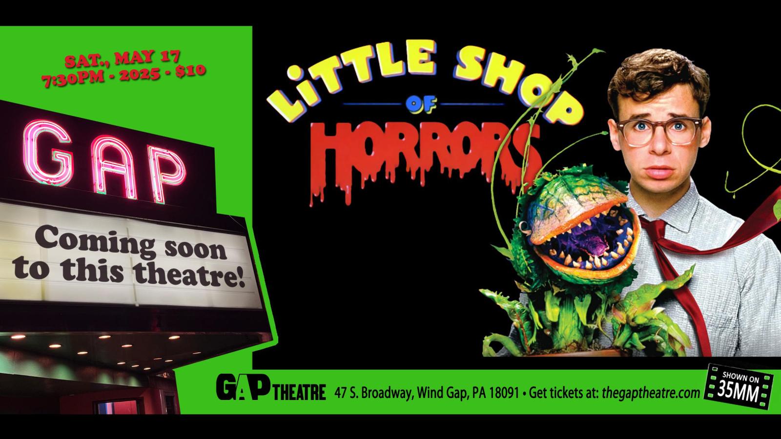 LITTLE SHOP OF HORRORS (1986) on 35mm