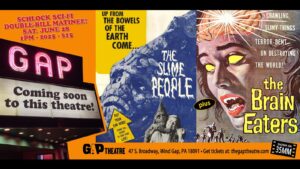 SCHLOCK SCI-FI DOUBLE FEATURE MATINEE: THE SLIME PEOPLE (1963) & THE BRAIN EATERS (1958) on 35mm