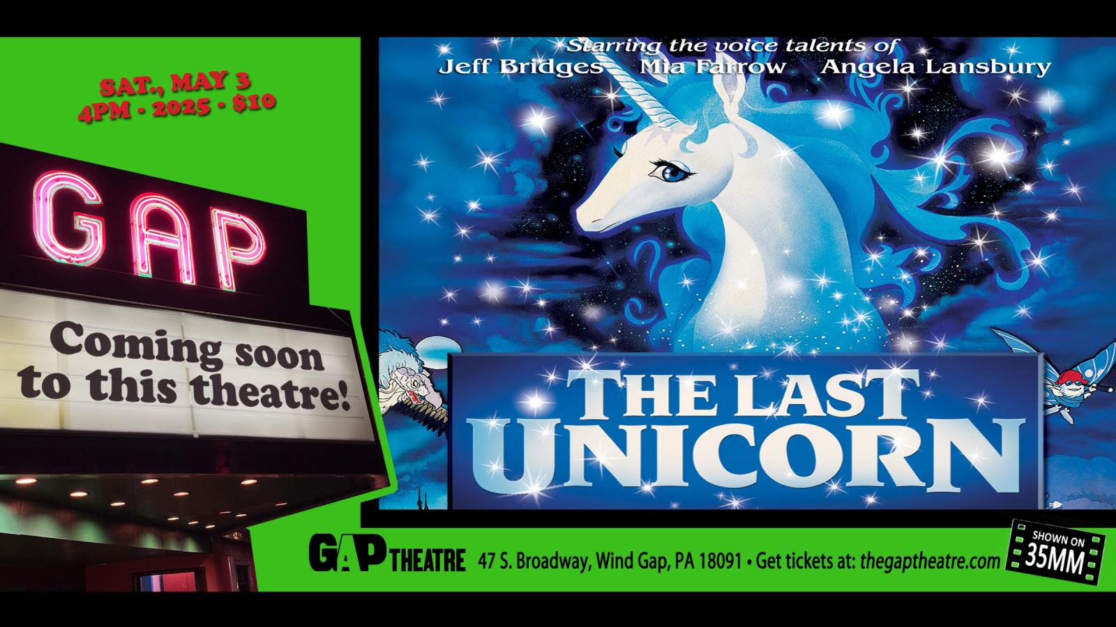 THE LAST UNICORN (1982) in 35mm