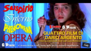 QUATTRO FILM DI DARIO ARGENTO: SUSPIRIA (1977), INFERNO (1980), PHENOMENA (1985) & OPERA (1987) in 35mm
