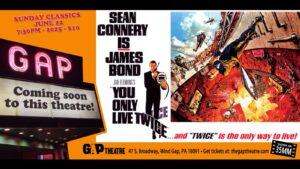 SUNDAY CLASSICS: Sean Connery as 007 in YOU ONLY LIVE TWICE (1967) in 35mm