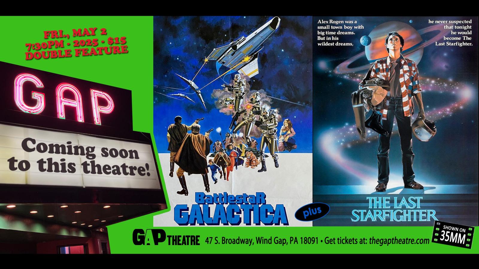  BATTLESTAR GALACTICA (1978) & THE LAST STARFIGHTER (1984) 35mm double bill