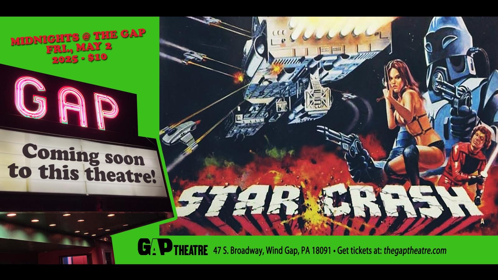 MIDNIGHTS @ THE GAP: STAR CRASH (1978)