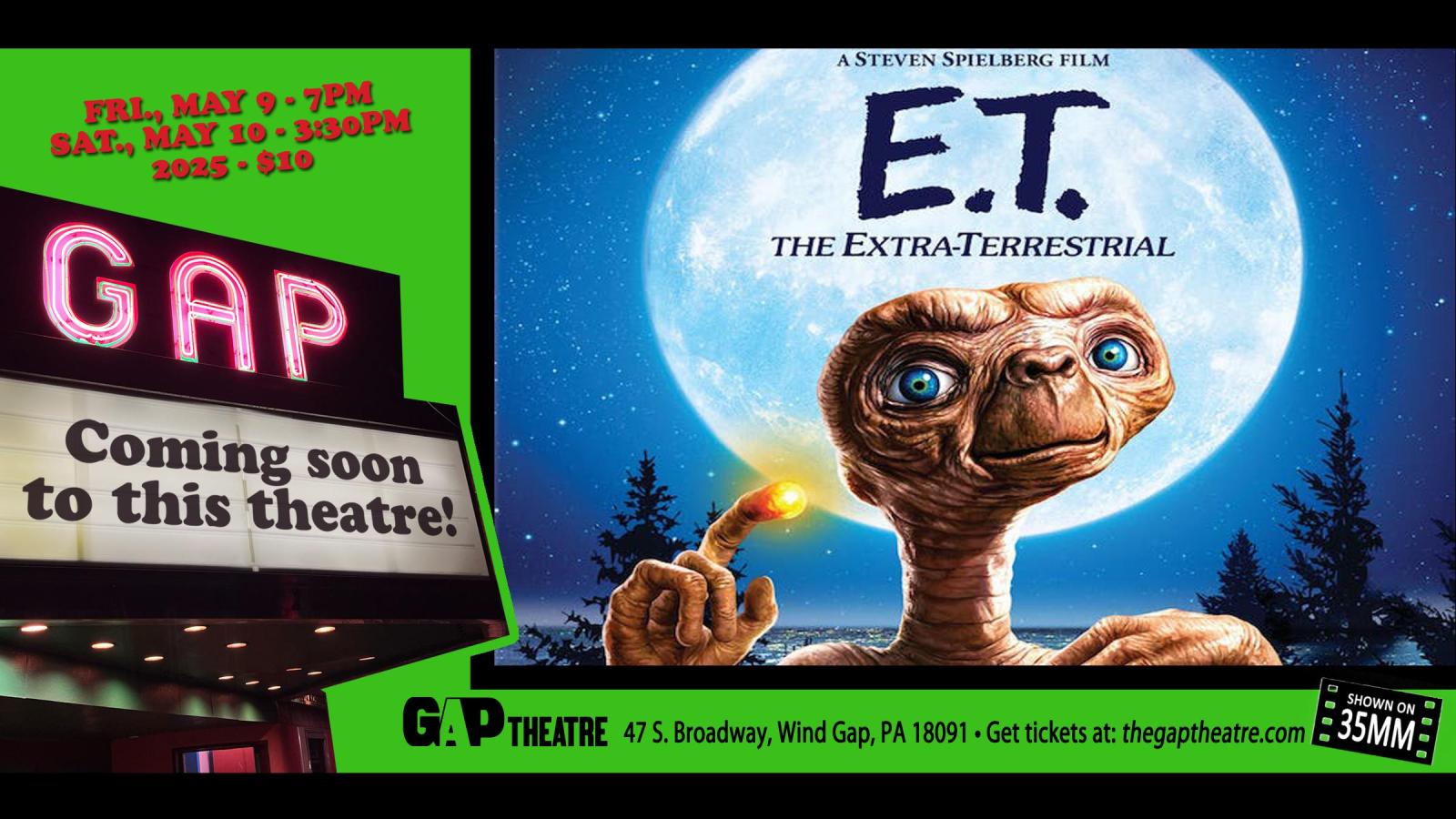 STEVEN SPIELBERG’S E.T. (1982) on 35mm