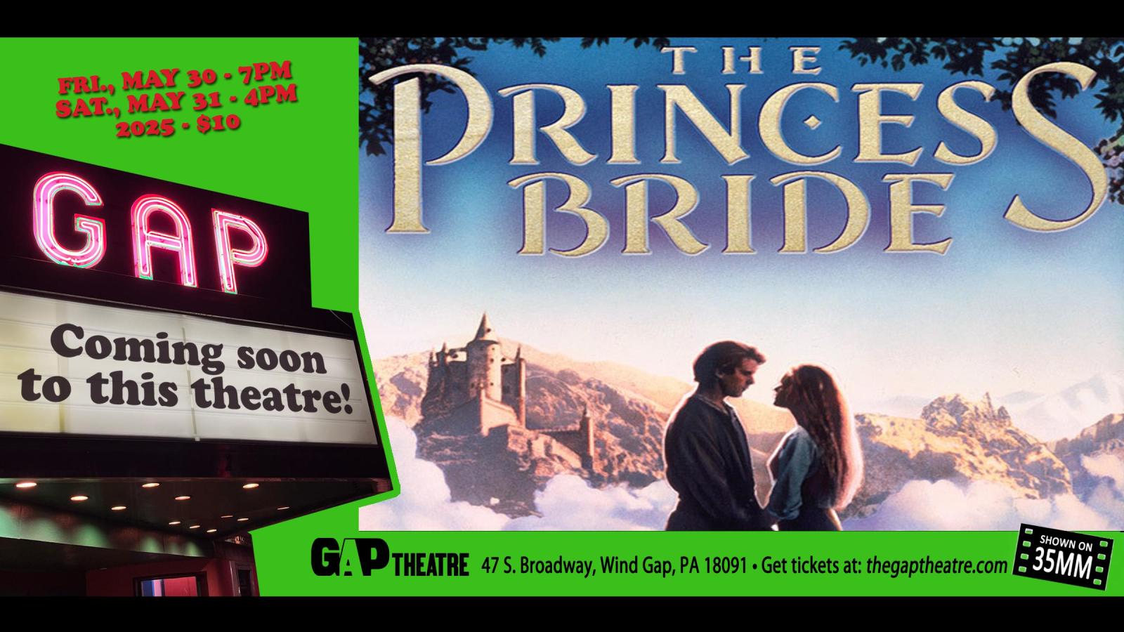 THE PRINCESS BRIDE (1987) on 35mm