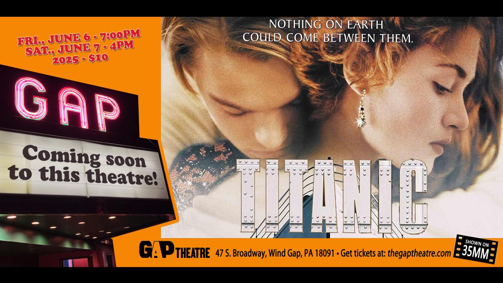 JAMES CAMERON’S TITANIC (1997) on 35mm