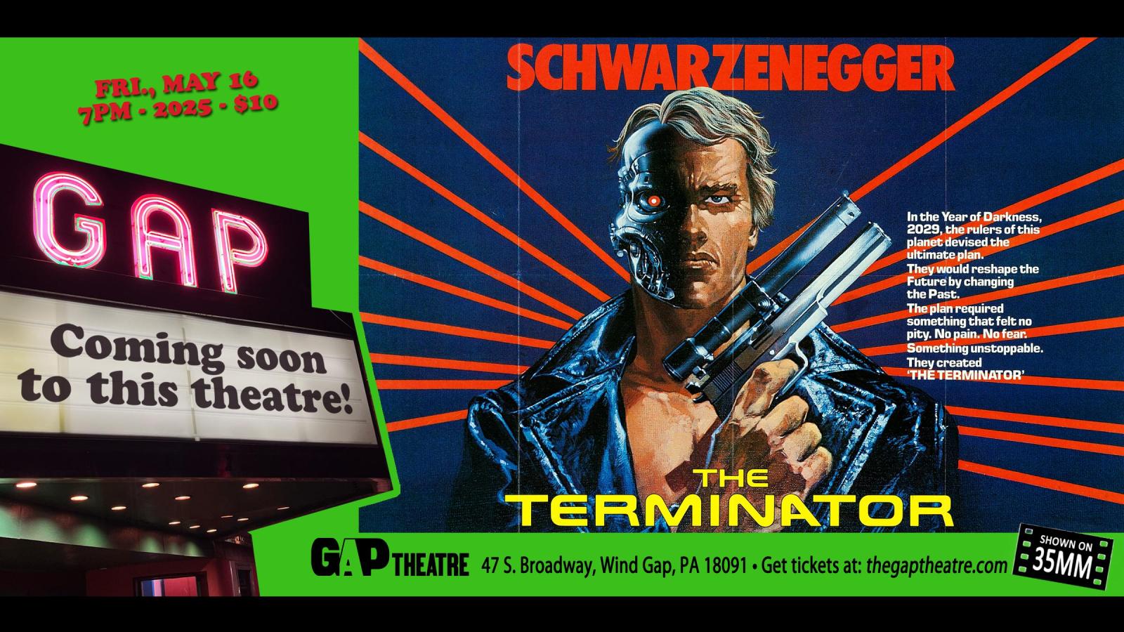 JAMES CAMERON’S THE TERMINATOR (1984) on 35mm