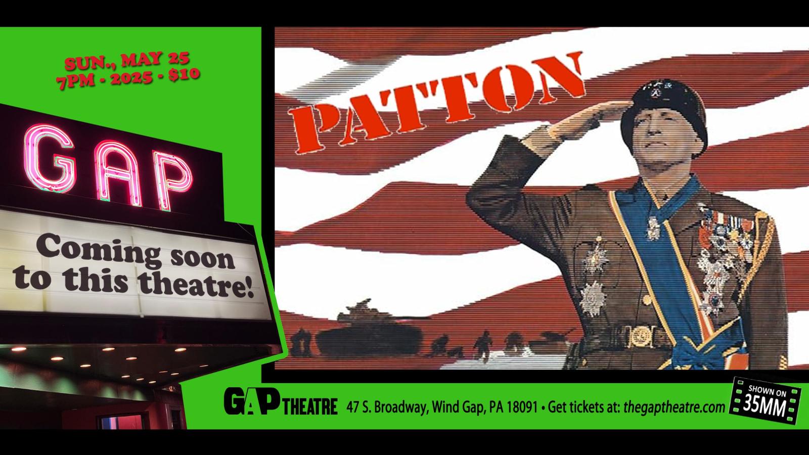 PATTON (1970) on 35mm