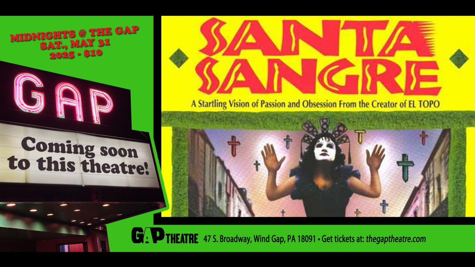 Alejandro Jodorowsky’s SANTA SANGRE (1989)