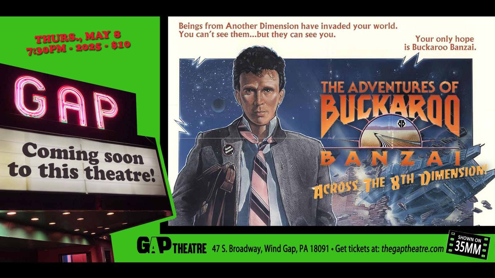 ADVENTURES OF BUCKAROO BANZAI (1984) in 35mm