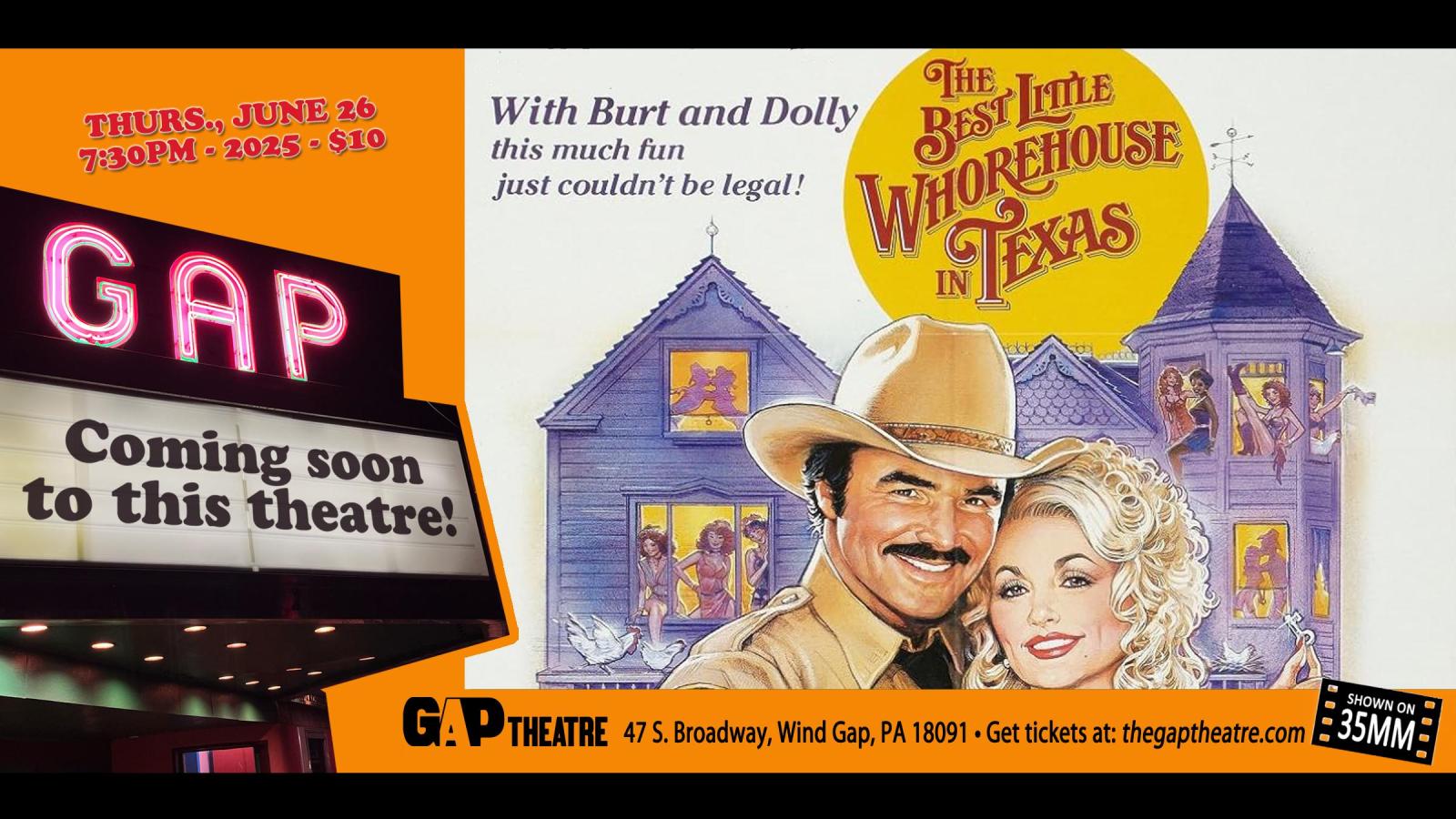THE BEST LITTLE WHOREHOUSE IN TEXAS (1982) in 35mm