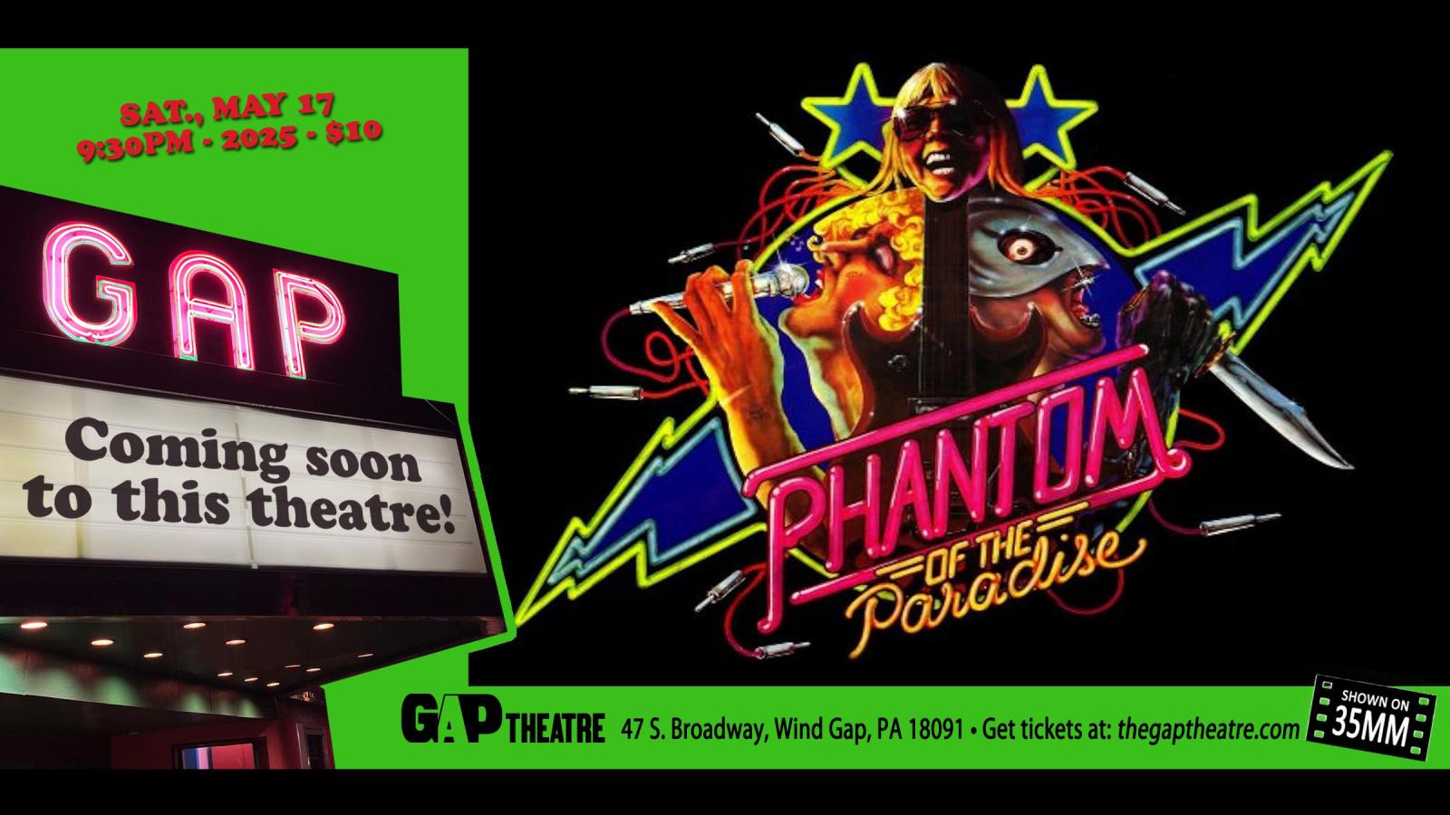 PHANTOM OF THE PARADISE (1974) on 35mm