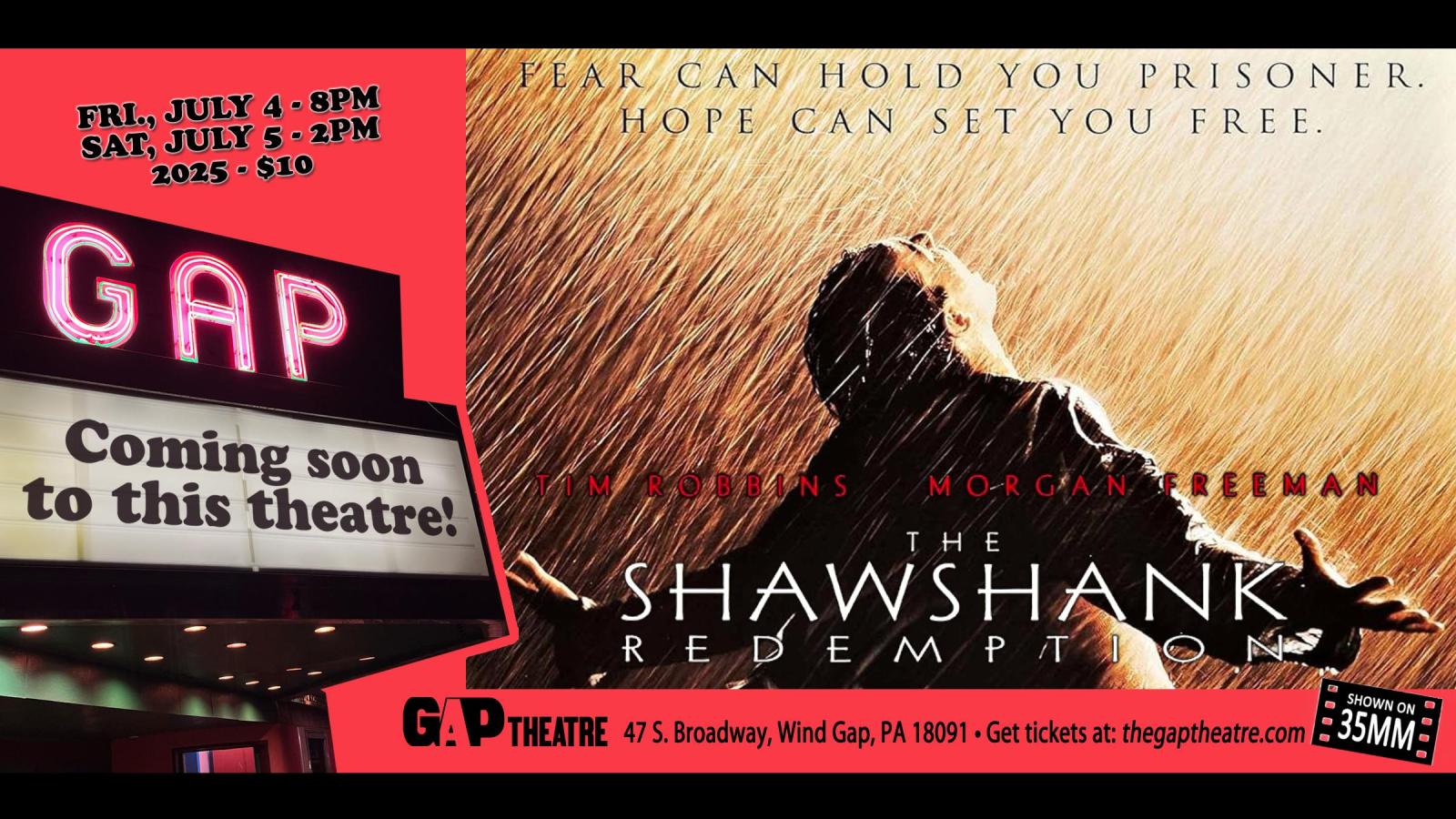 THE SHAWSHANK REDEMPTION (1994) in 35mm