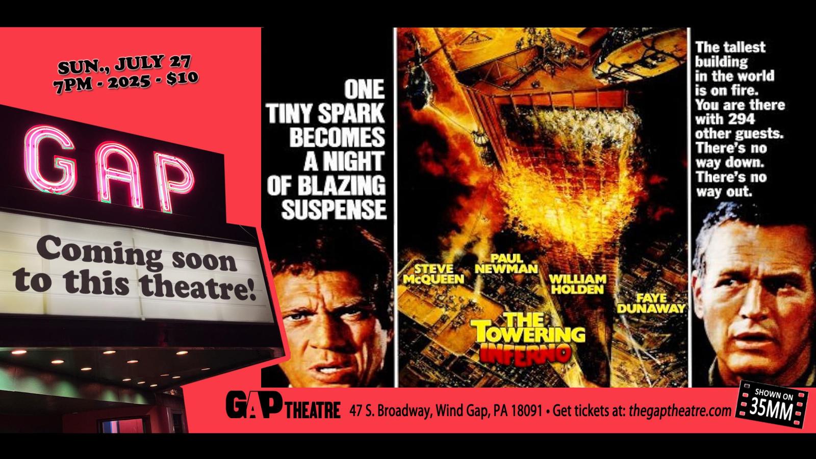 SUNDAY CLASSICS: THE TOWERING INFERNO (1974) in 35mm