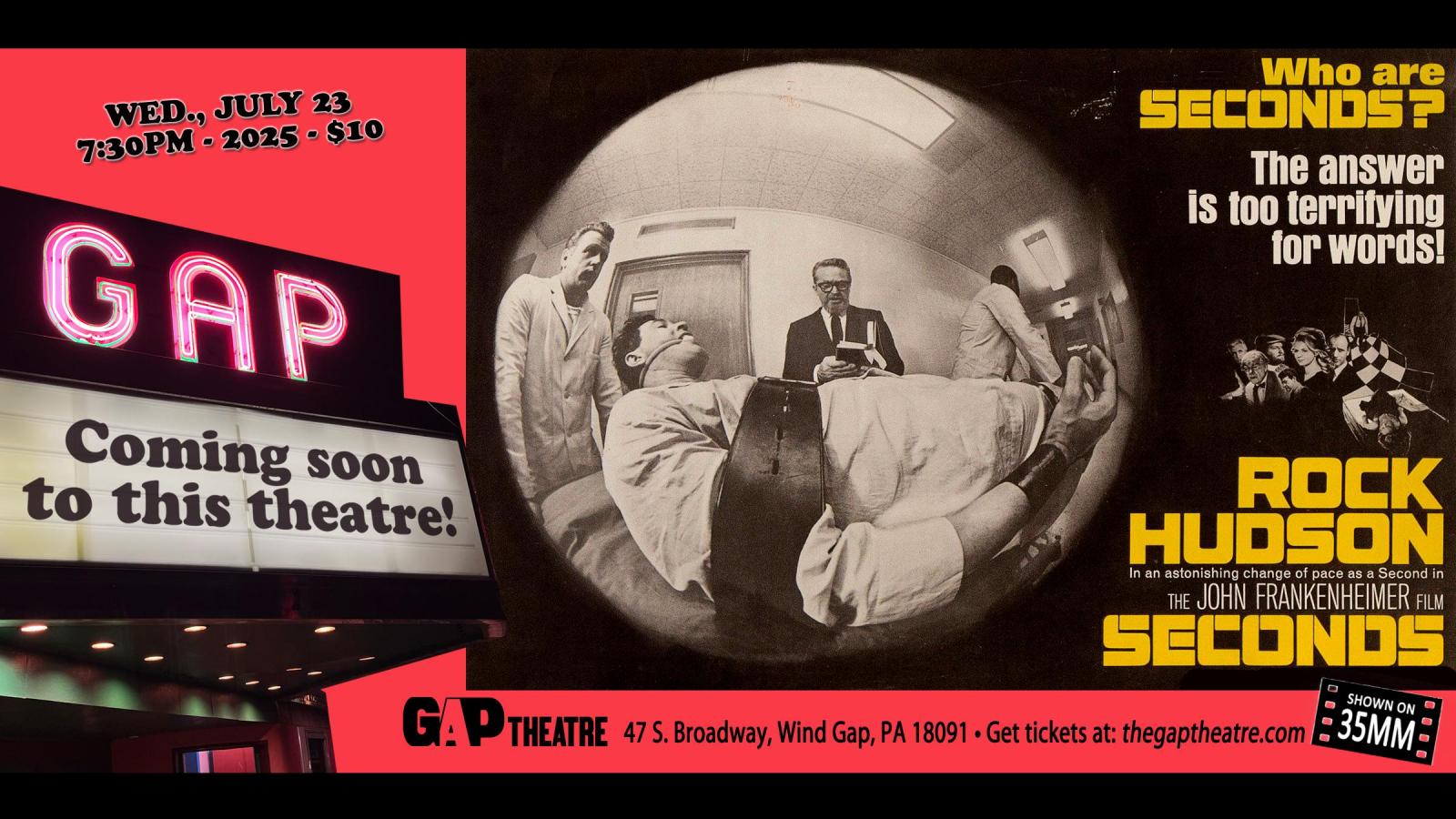 Rock Hudson in SECONDS (1966) in 35mm