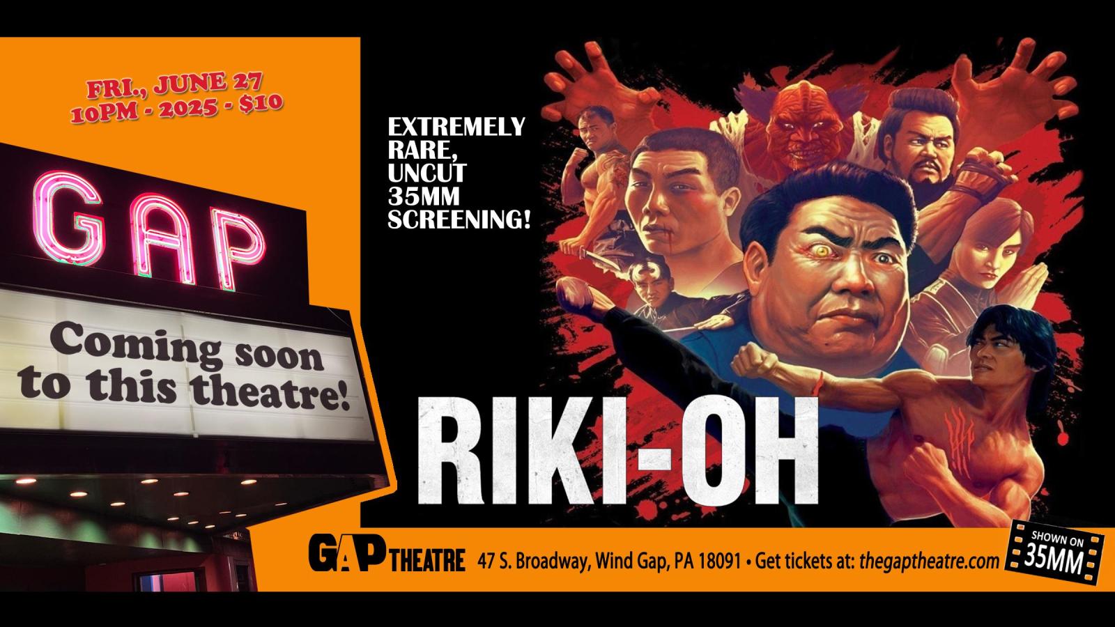 RIKI-OH - THE STORY OF RICKY (1991) on 35mm