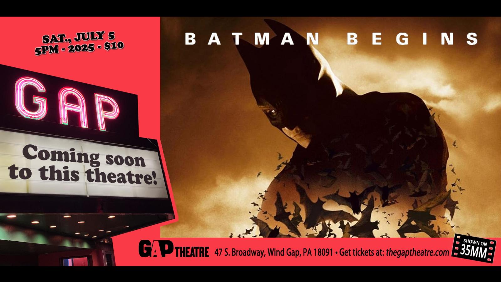 BATMAN BEGINS (2005) in 35mm