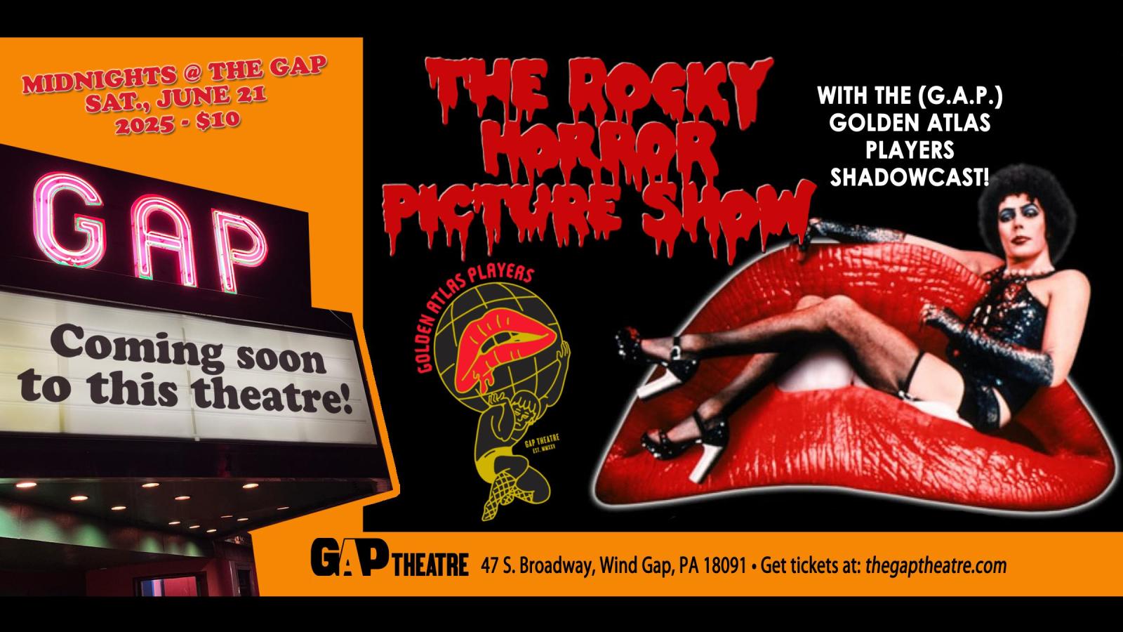 THE ROCKY HORROR PICTURE SHOW (1975) with The Golden Atlas Players Shadowcast
