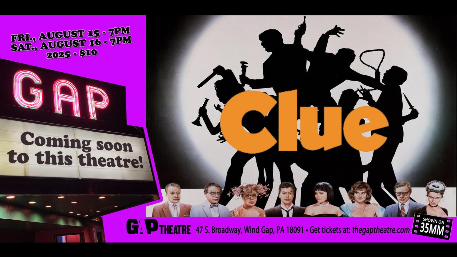CLUE (1985) on 35mm