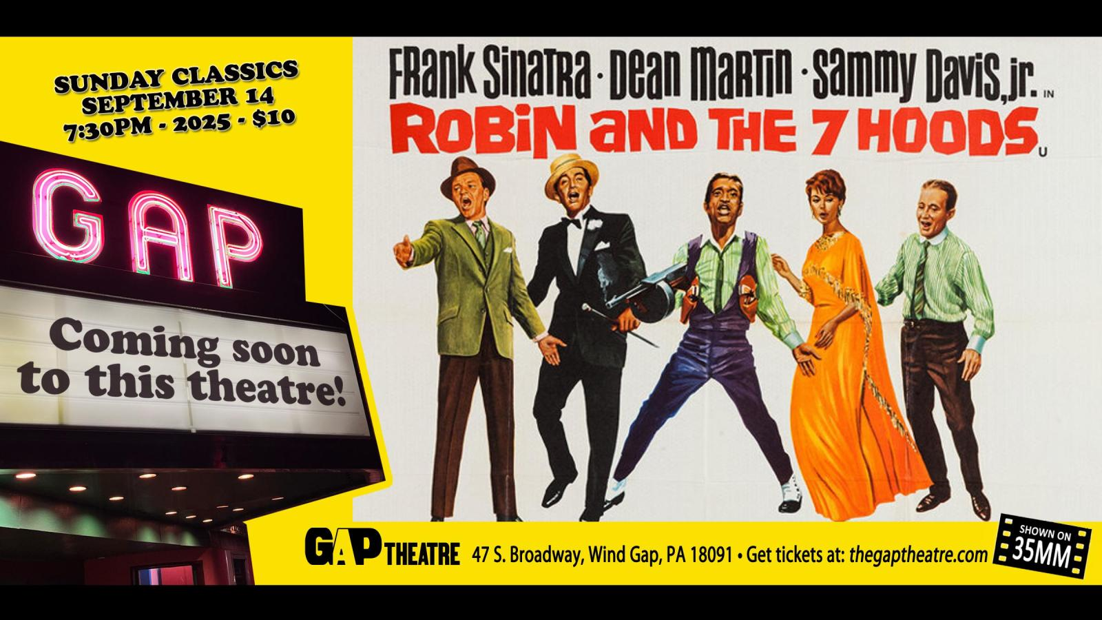 Frank Sinatra & Dean Martin in ROBIN AND THE 7 HOODS (1964) in 35mm