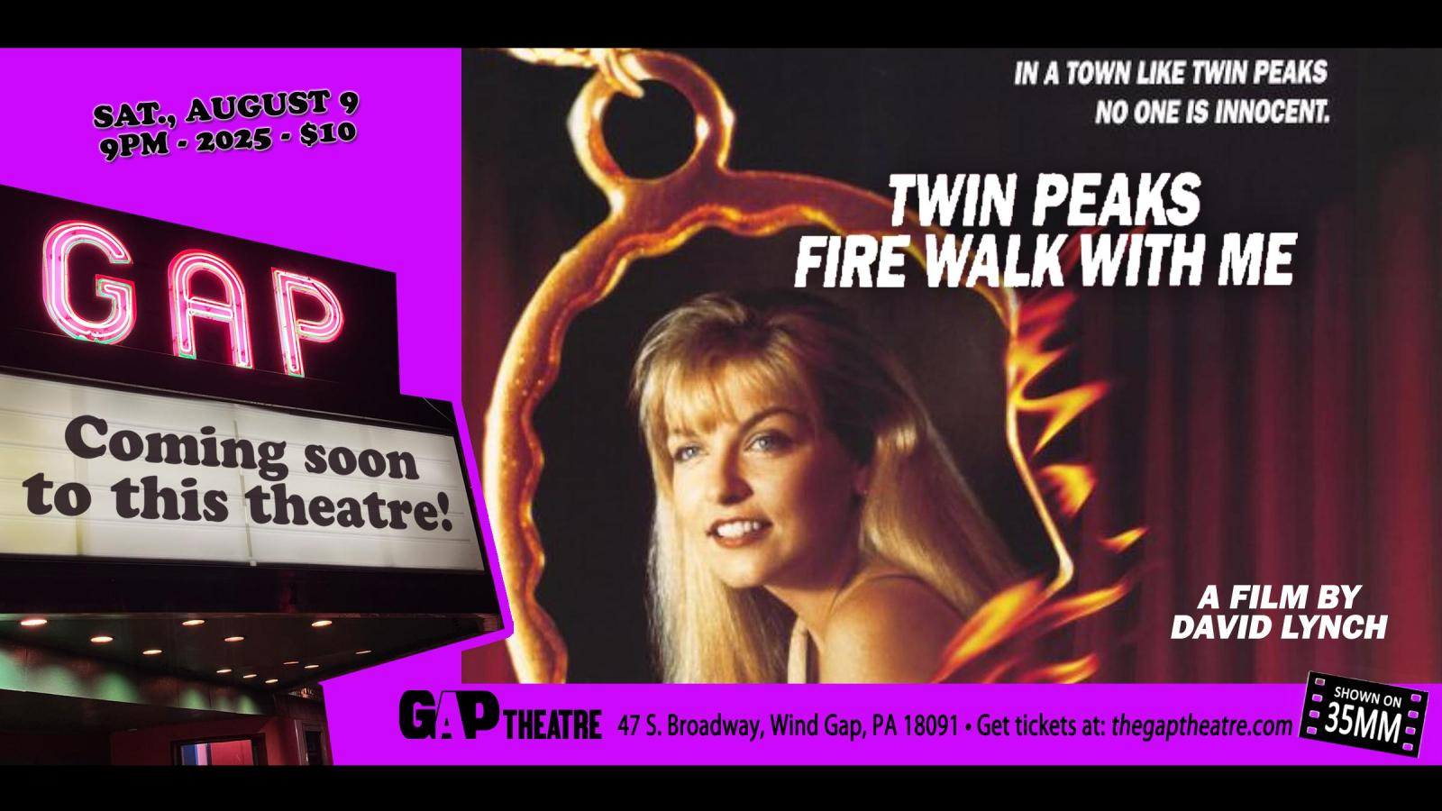 David Lynch FIRE WALK WITH ME (1992) in 35mm