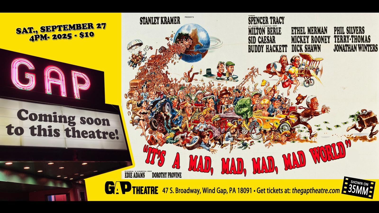 IT’S A MAD, MAD, MAD MAD WORLD (1963) in 35mm