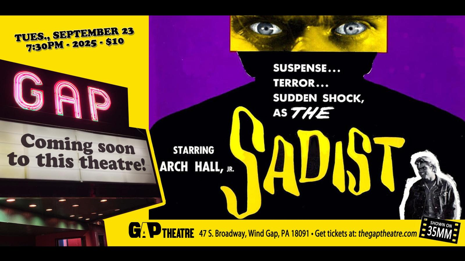 THE SADIST (1963) in 35mm