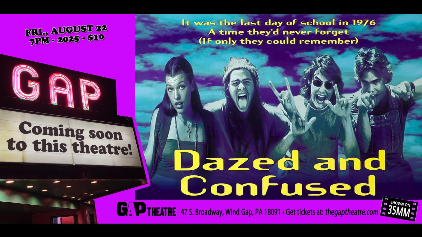 DAZED AND CONFUSED (1993) on 35mm