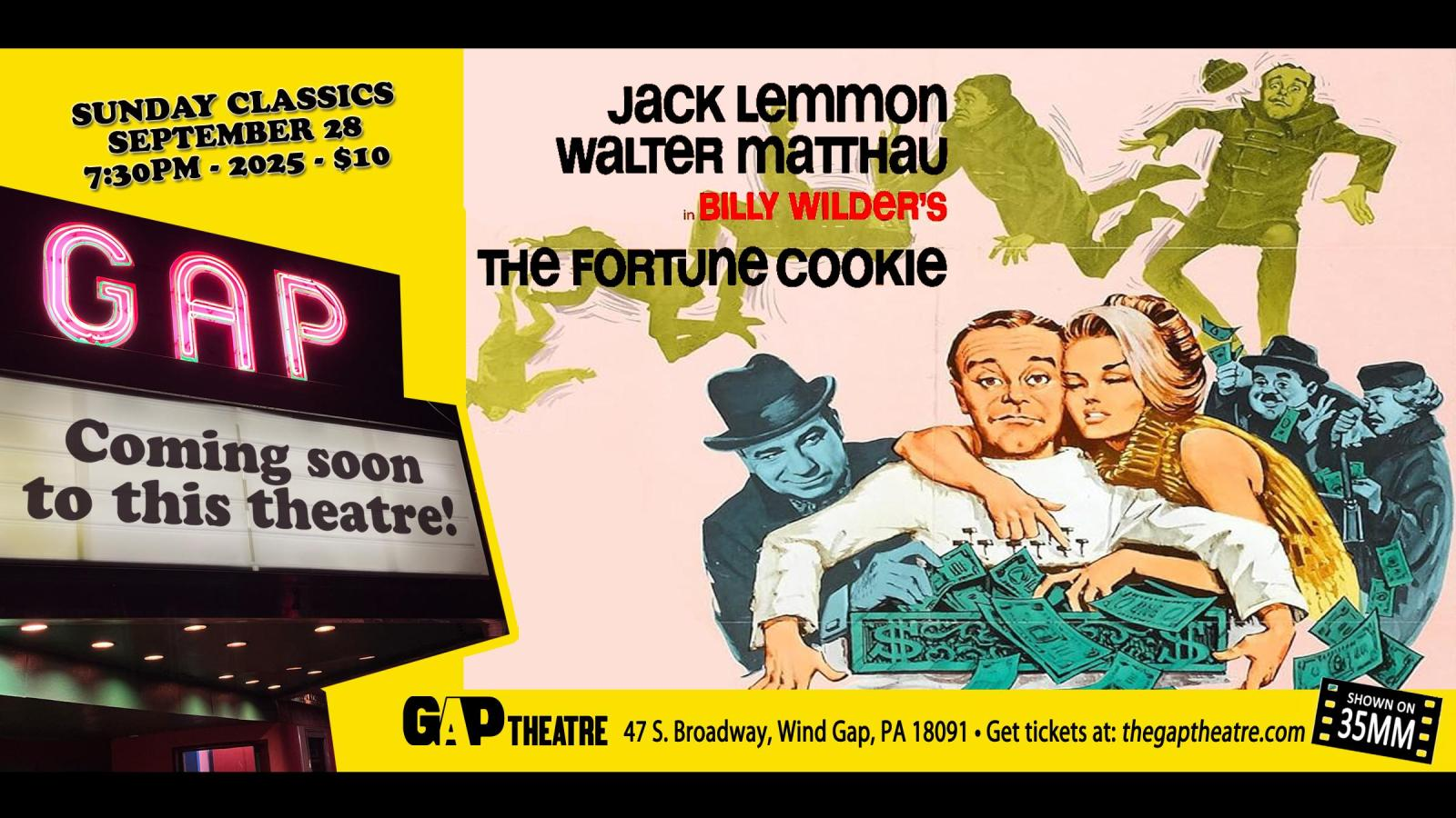 Billy Wilder’s THE FORTUNE COOKIE (1966) in 35mm