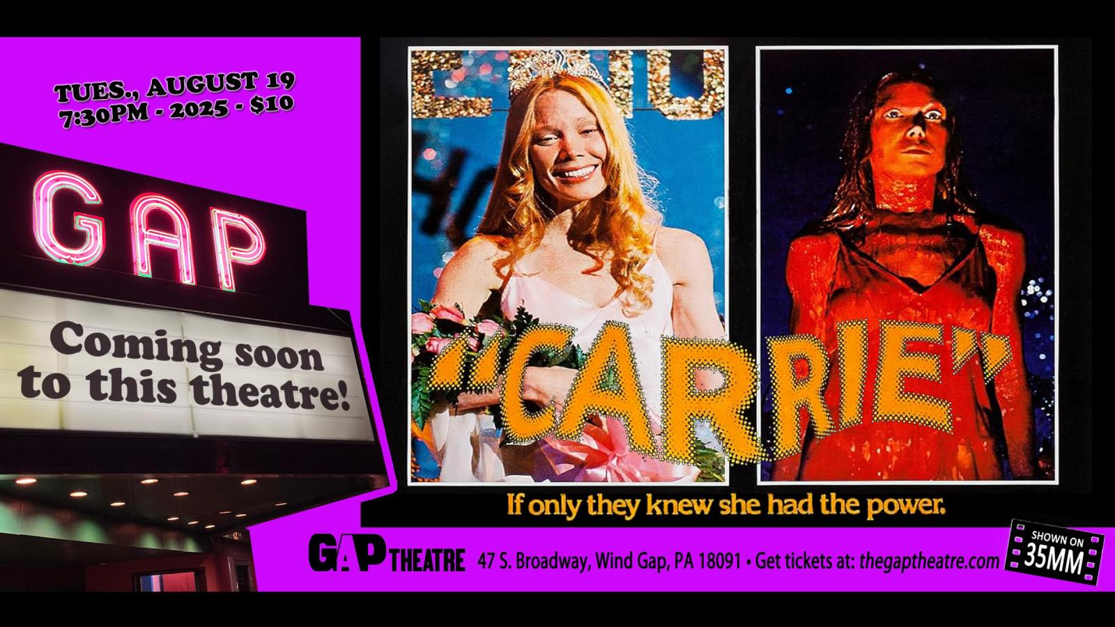 CARRIE (1976) in 35mm