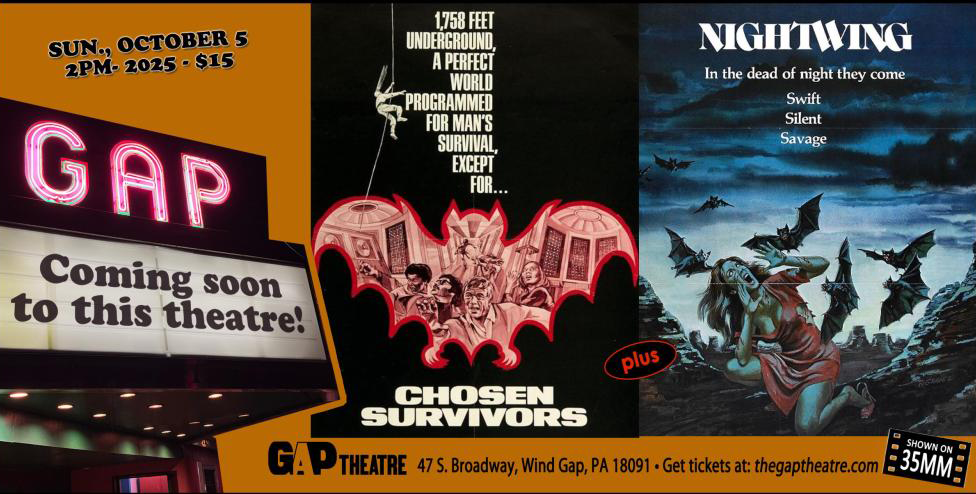 CHOSEN SURVIVORS (1974) & NIGHTWING (1979) in 35mm