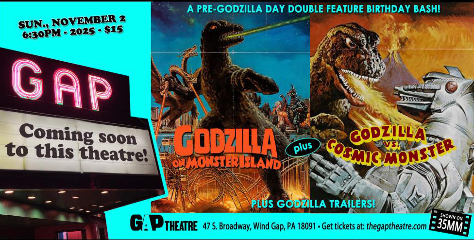Godzilla Birthday Bash: GODZILLA VS. GIGAN (1972) and GODZILLA VS. MECHAGODZILLA (1974) Double Feature on 35mm