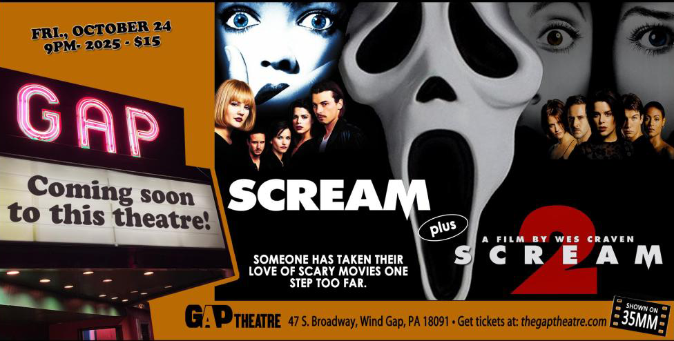 SCREAM (1996) & SCREAM 2 (1997) double feature in 35mm