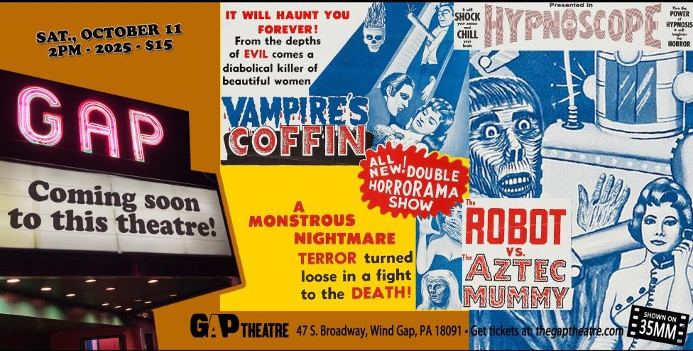 THE VAMPIRE’S COFFIN (1958) & THE ROBOT VS. THE AZTEC MUMMY (1958) in 35mm 