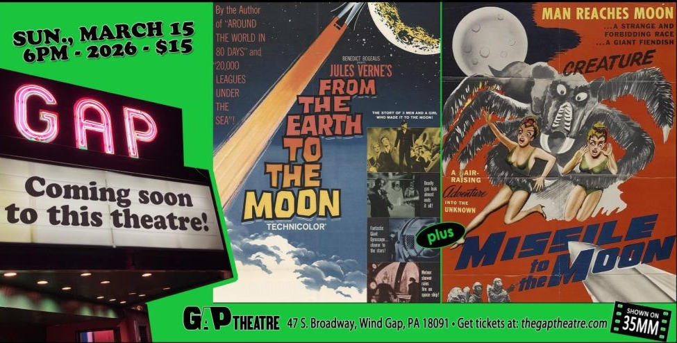 FROM EARTH TO THE MOON (1958) & MISSILE TO THE MOON (1958) Double Feature in 35mm