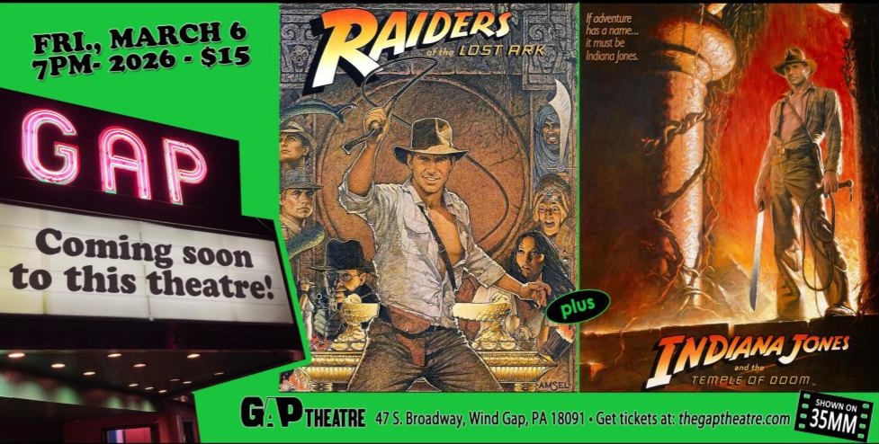 RAIDERS OF THE LOST ARK / INDIANA JONES AND THE TEMPLE OF DOOM Double Feature in 35mm