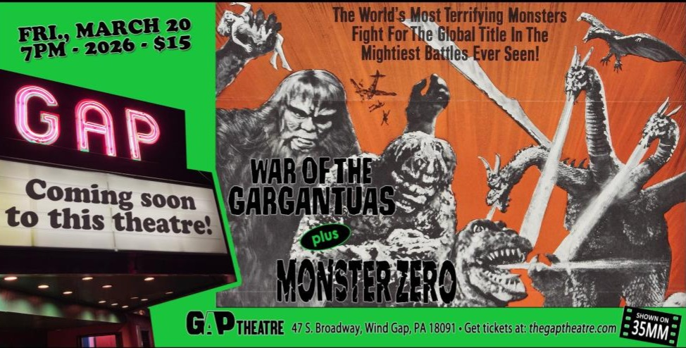 WAR OF THE GARGANTUAS (1966) / MONSTER ZERO (1965) Double Feature on 35mm