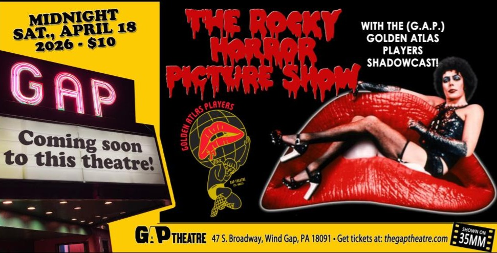 MIDNIGHTS @ THE GAP: THE ROCKY HORROR PICTURE SHOW with the Golden Atlas Players