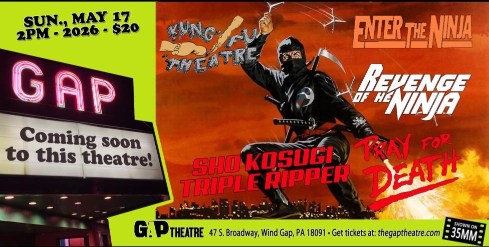 KUNG FU THEATRE — SHO KOSUGI TRIPLE RIPPER on 35mm
