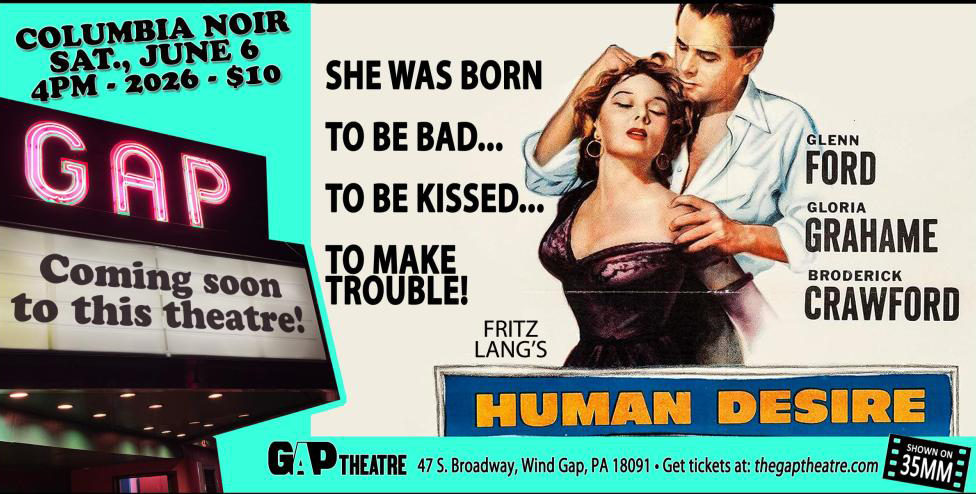 COLUMBIA NOIR: HUMAN DESIRE (1954) in 35mm