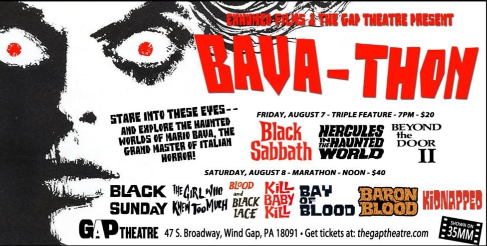 BAVA-THON: A TRIBUTE TO MARIO BAVA, THE GRANDMASTER OF ITALIAN HORROR 